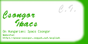 csongor ipacs business card